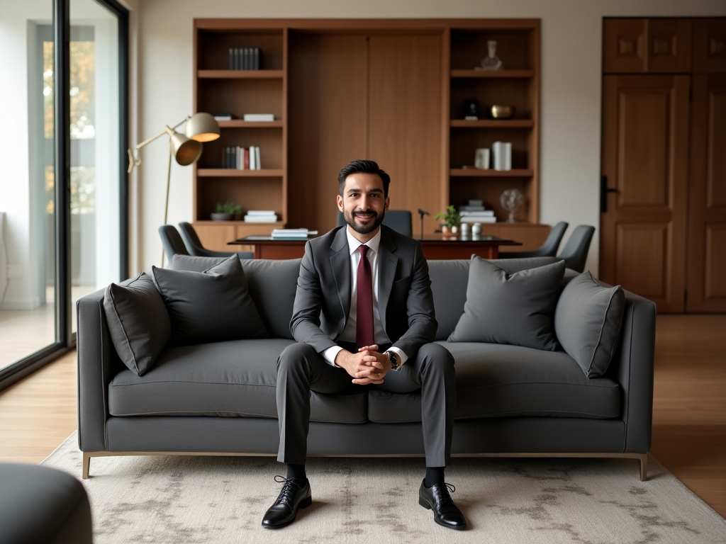 Modern living room with minimalist design