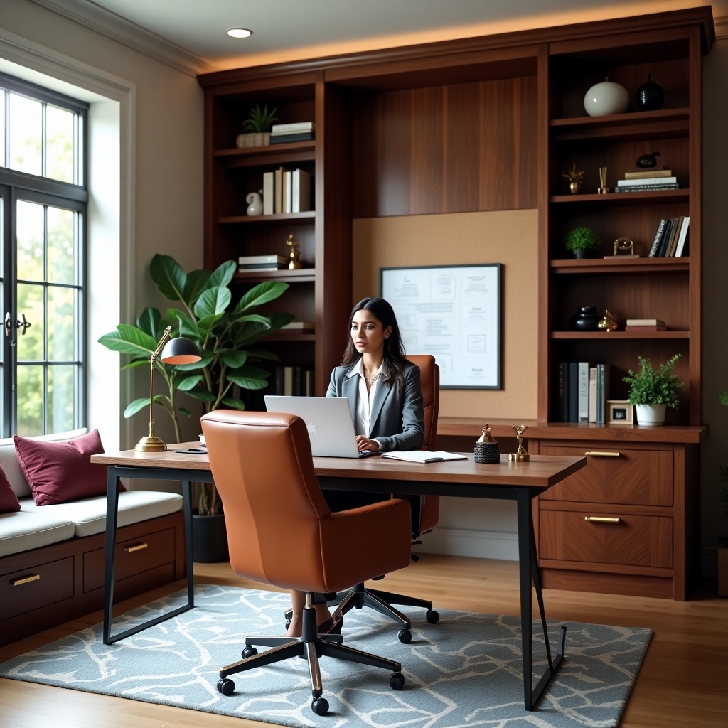 Home office space with professional design